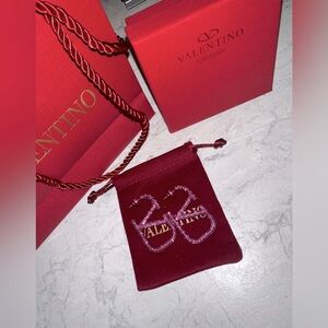 Valentino Garavani V Logo Signature Crystal Earrings